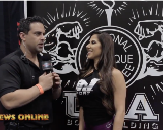 2x Bikini Olympia Champion Angelica Teixeira interviewed by Terrick El Guindy at the 2019 NPC Muscle Contest Challenge