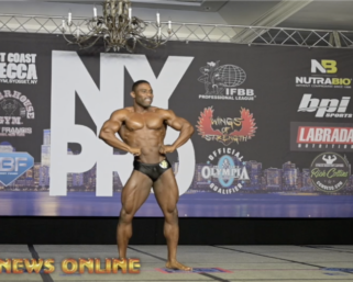 2020 @ifbb_pro_league NY Pro  10th Place Classic Physique Winner Theodore Atkins Posing