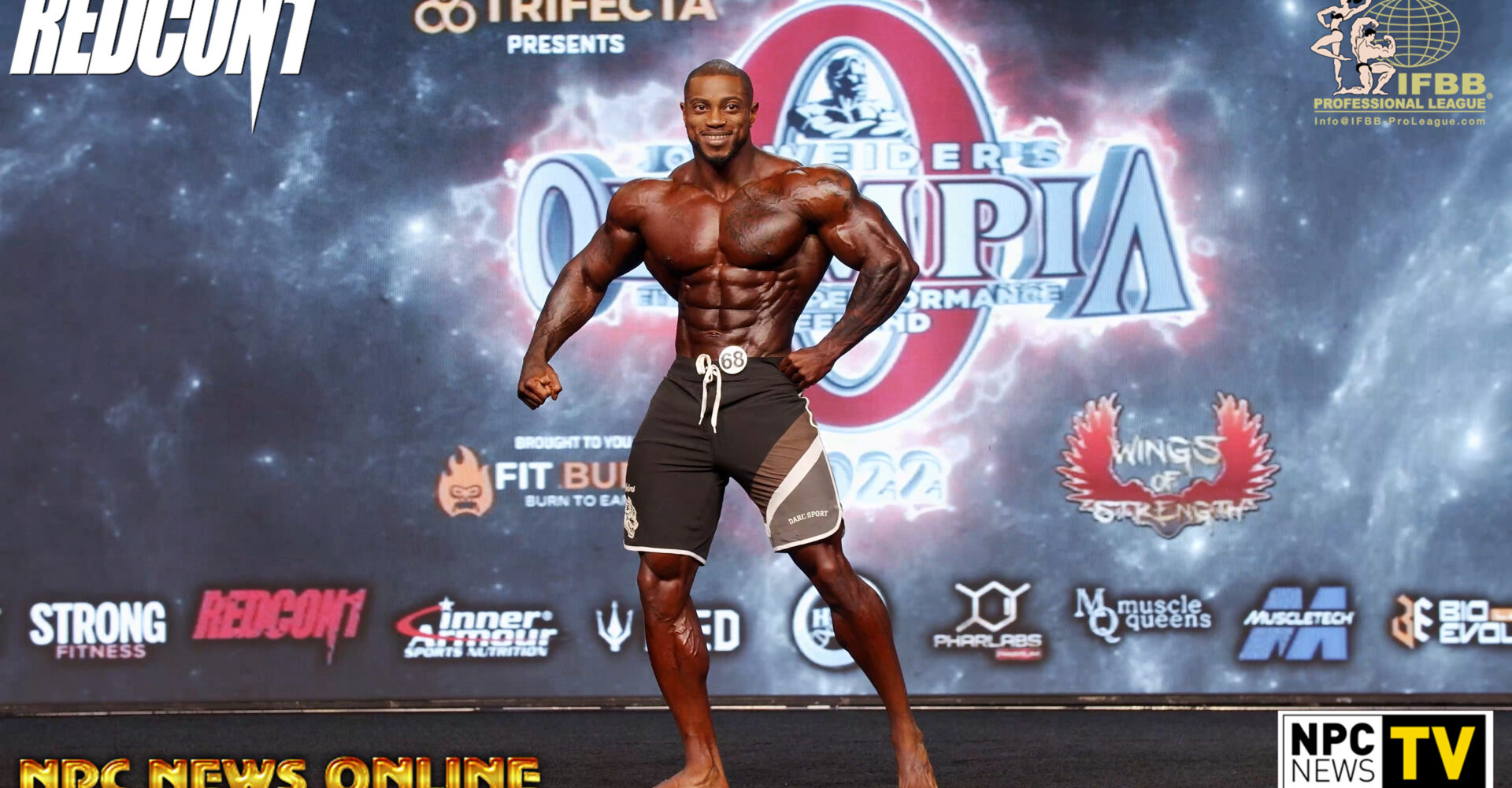 3Time IFBB Pro League Men’s Physique Olympia Champion & 2022 2nd Place