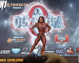 2022 IFBB Pro League Figure Olympia 3rd Place Lola Montez Posing Routine 4K Video
